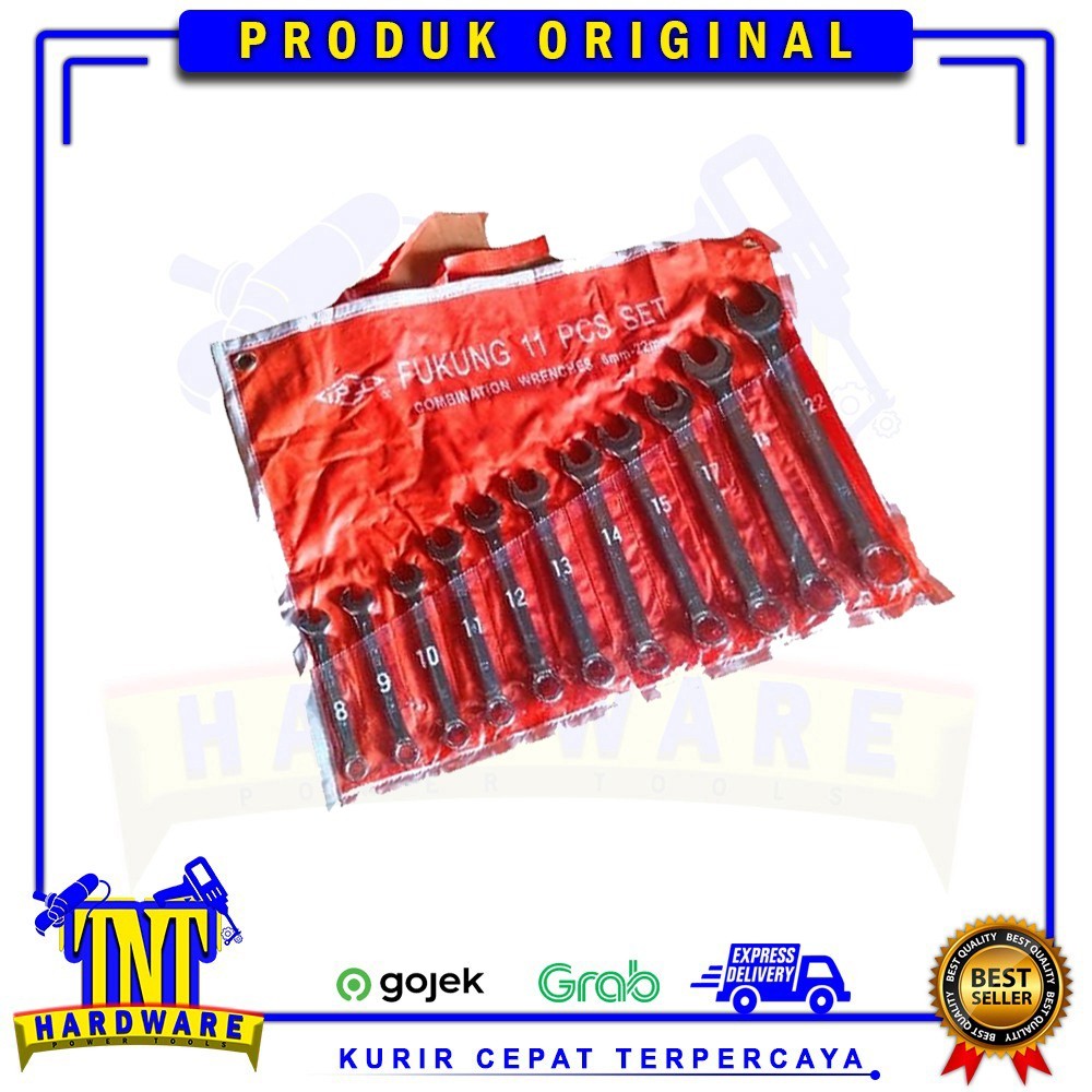 Kunci Ring Pas Set Fukung 14 pc 8-24 / Kunci R/P Set 14 Pc / Fukung