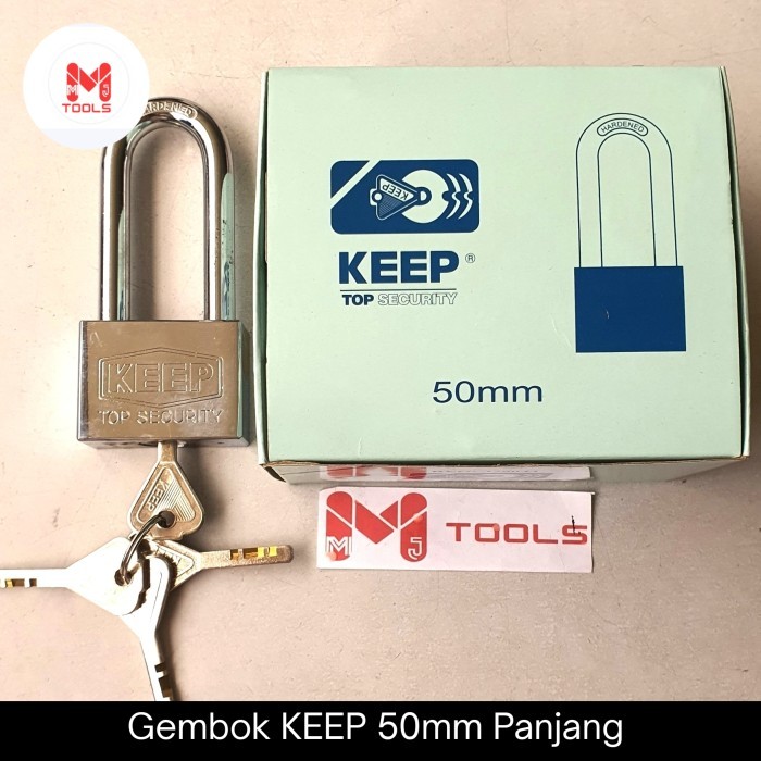 Gembok KEEP 50mm Panjang - KEEP Gembok Panjang 50mm - Gembok Stainless KEEP - KEEP Top Security Lock
