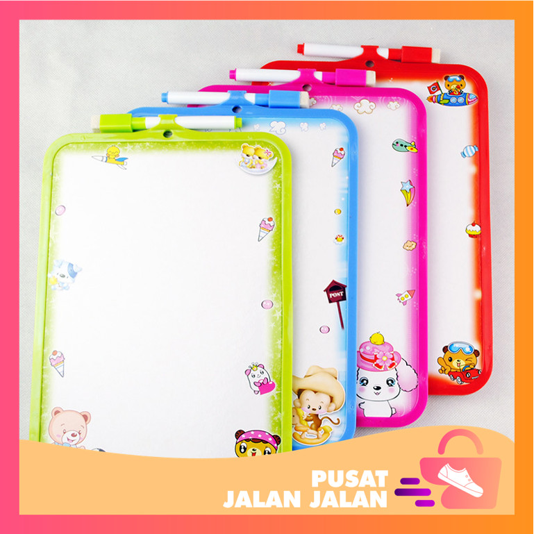 

Pusat Jalan-Jalan - S6246 Mini Papan Tulis Anak Motif Karakter / Colorful White Board Free Spidol / Papan Mini Gambar Edukasi Bisa Dihapus
