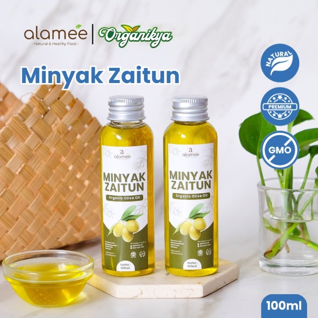 

ALAMEE Minyak Zaitun Untuk Diminum Olive Oil Extra Virgin Organic Organik Murni Asli Masak EVOO organikya