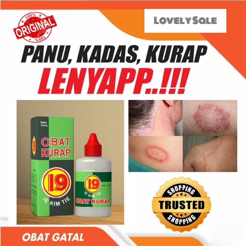 Obat Kurap  Cap 19 Paling Ampuh Penghilang Kurap Panu Kadas Kurap Cair Original BPOM