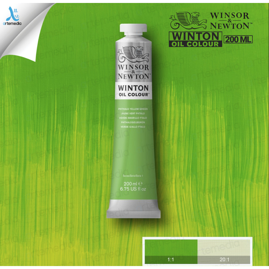 

Gramedia Surabaya - Winsor & Newton Winton PHTHALO YELLOW GREEN 200ml Oil Color - 01/02