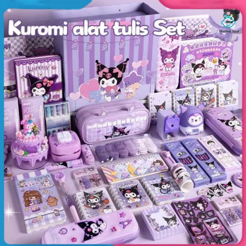 

【COD】One+One Kuromi Kotak Hadiah Mewah Alat Tulis Set / Set Stationery Untuk Hadiah Anak Sekolah Kuromi / Kotak Pensil Anak set / Untuk Hadiah Anak Sekolah Kuromi
