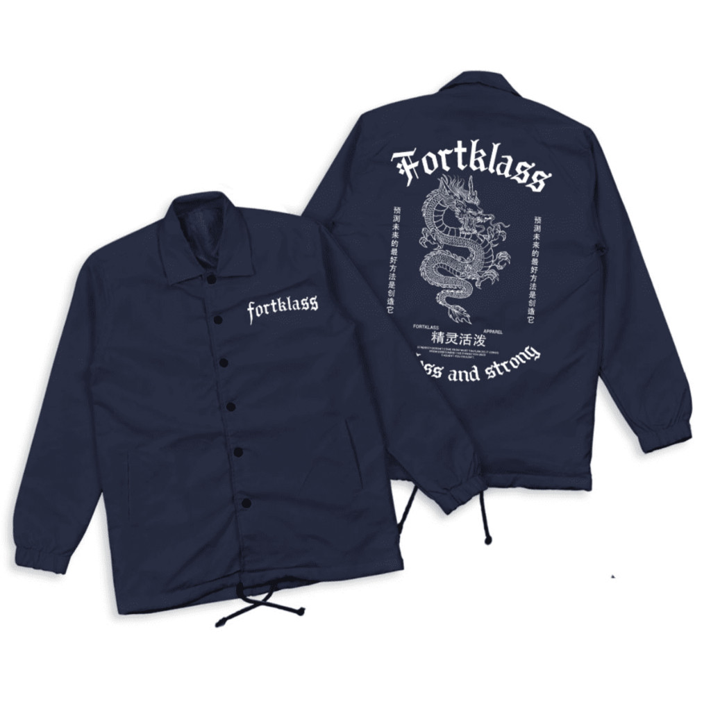 FEARLESS Jaket Coach Pria Jaket Parasut Unisex - FortKlass