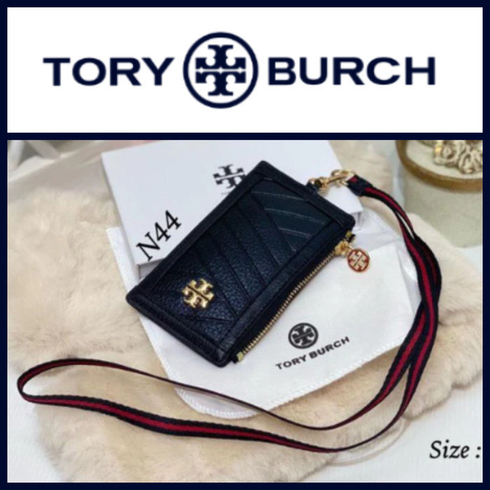 

T B Kira Chevron Gantungan ID Card Holder Lanyard premium