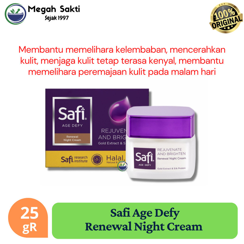 MGS - Safi Age Defy - Renewal Night Cream 25 gR | Krim Malam