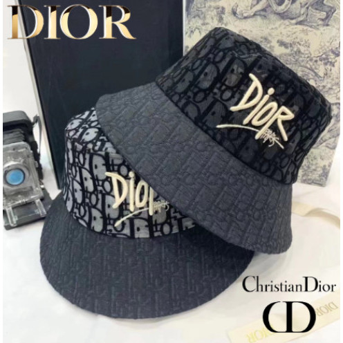 C D Paris Oblique Transparent Bucket hat topi pria wanita transparan keren premium hs