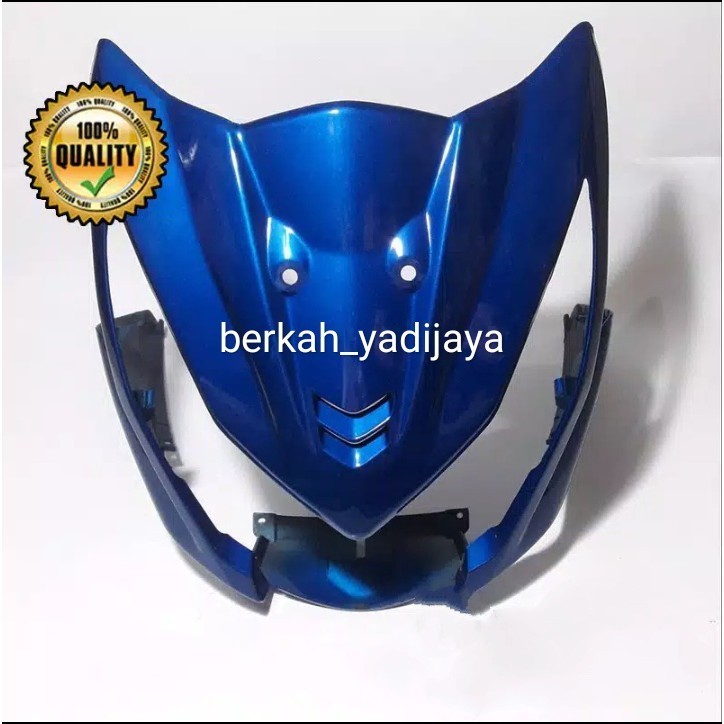 panel tameng depan body depan cover lampu depan beat fi 2012-2014 warna biru full set