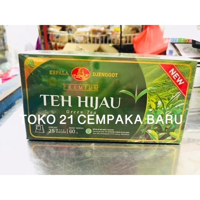 

Kepala Djenggot Premium Teh Hijau Box 25 celup 60 gram | Green Tea