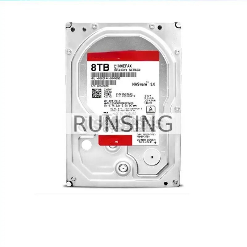 High Quality For WD/West Data WD80EFBX 8T Red Disk Plus network storage NAS hard disk 8tb vertical 1