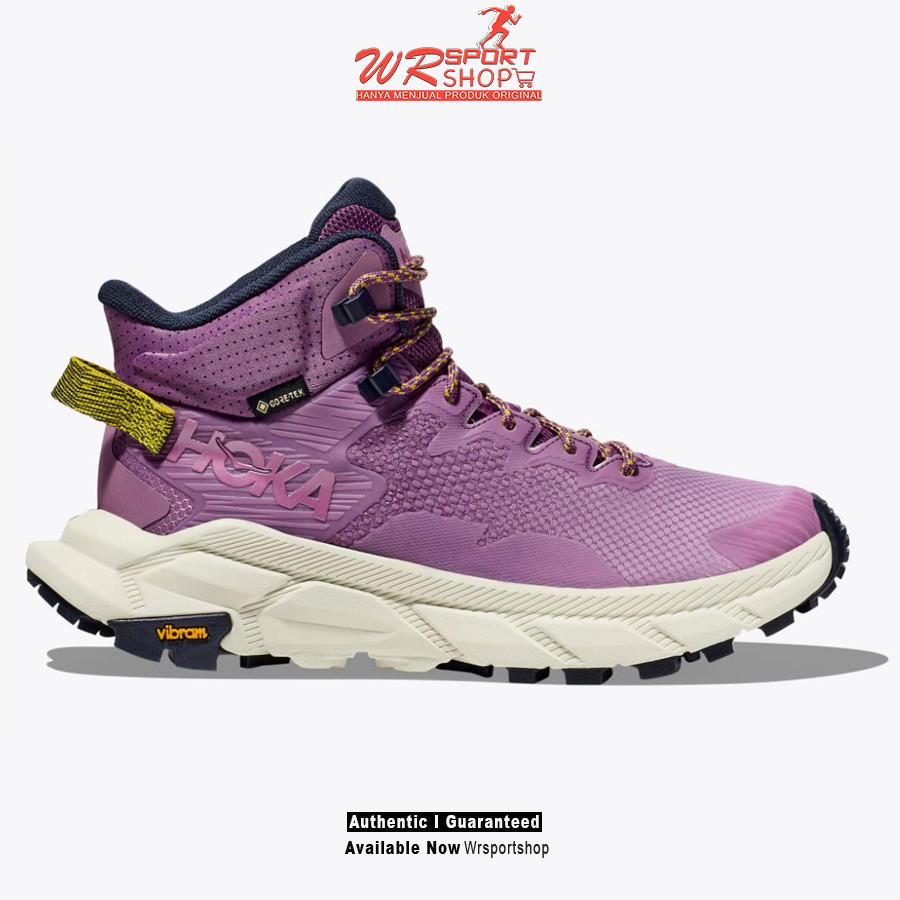 Sepatu Gunung Wanita Hoka Trail Code GTX - Amethyst / Celadon Tint ORIGINAL