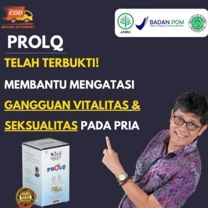 Obat Herbal Suplemen Stamina Pria ProLQ Dr Boyke  Pro LQ Original Bpom