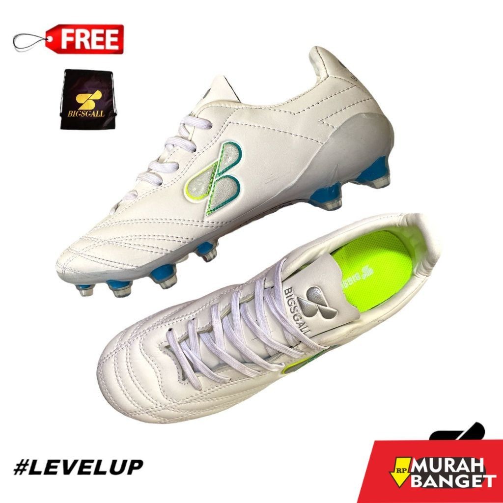 Sepatu specs keren- Bigsgall Sepatu Bola Baltasar Shin Fg White