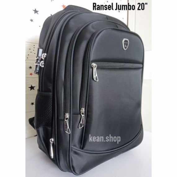 promo ✨ -POLO GIVES 20 Inch Tas Ransel Jumbo Pria Ransel Kerja Polo Orinal - Hitam A Kunci, besar (j