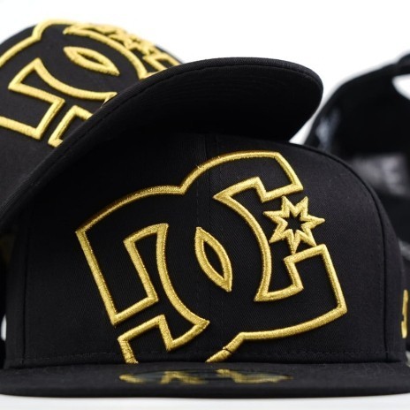 promo ✨ -topi snapback DC / DC cap orinal import / hat - Logo Gold