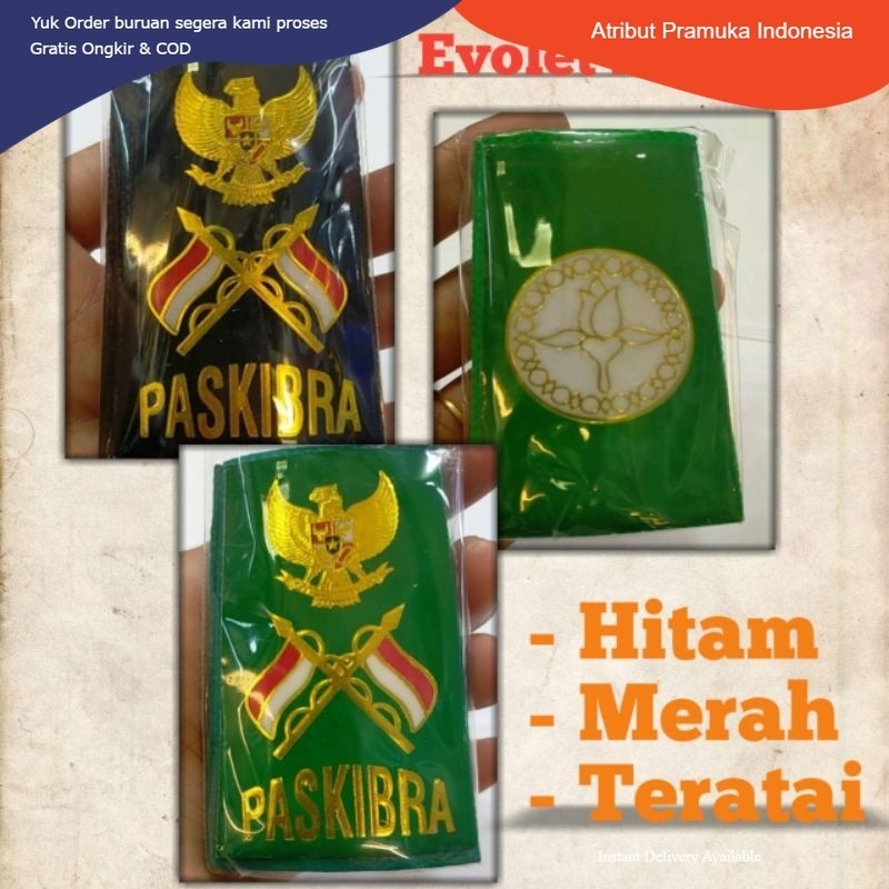 Ready Evolet Paskibra Hijau Hitam Teratai Bijian Termurah Indonesia