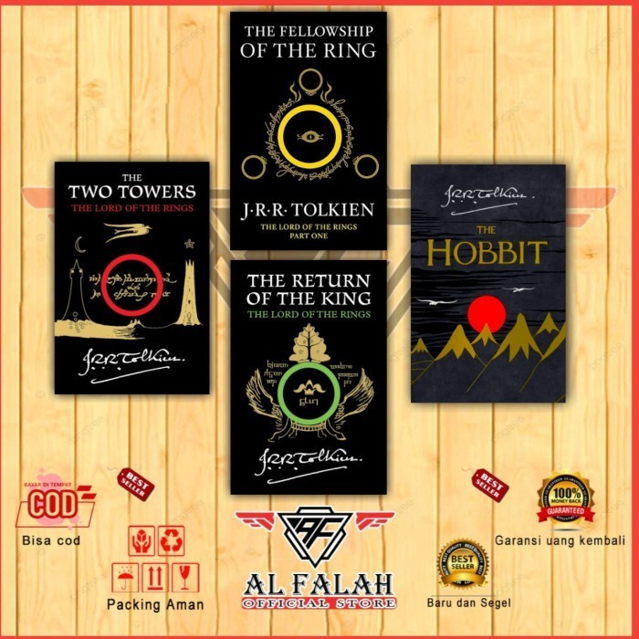Terlaris ✨ -LORD OF THE RINGS SPECIAL EDITION (4 BUKU)  - The Hobbit, English