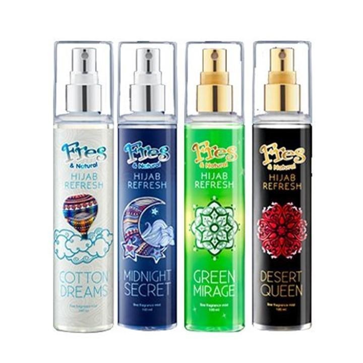 Fres & Natural Spray Cologne Hijab Refresh Cotton Dreams Botol 100 ml x2 - Gambar 3