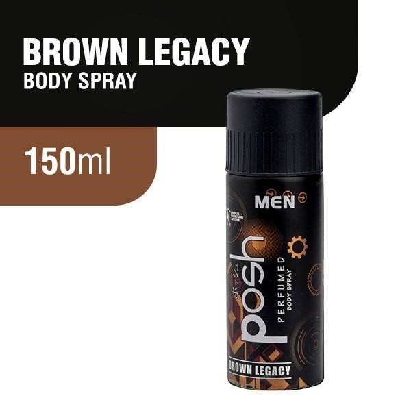 Posh Spray Cologne Men Brown Legacy Botol 150 ml x2 - Gambar 2
