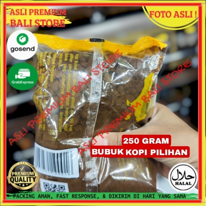 

OLEH OLEH MINUMAN KHAS ASLI ORI ORIGINAL BALI SERBUK BUBUK KOPI 250 GRAM GR