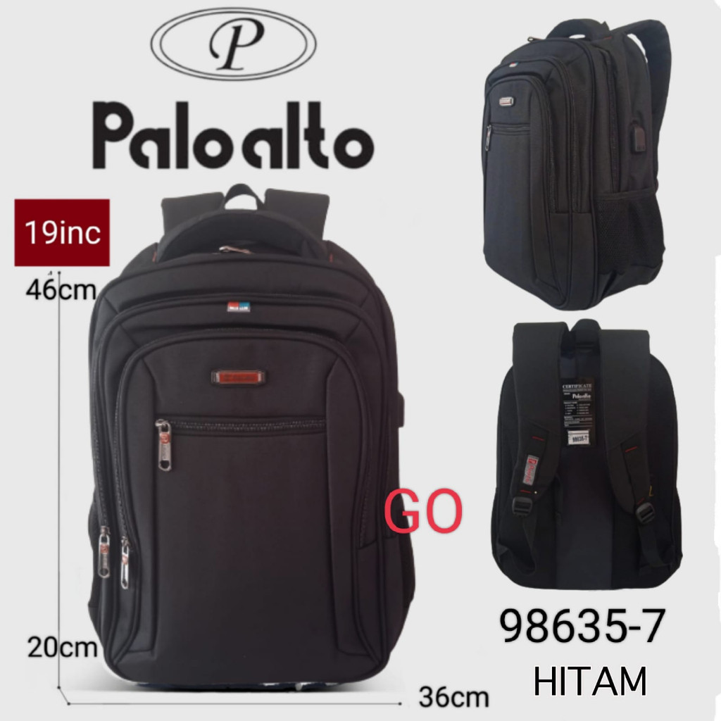 gos Tas Sekolah Pria Palo Alto Ransel Pria Tas Backpack Laptop Tas Kerja Tas Kuliah Tas Punggung Por