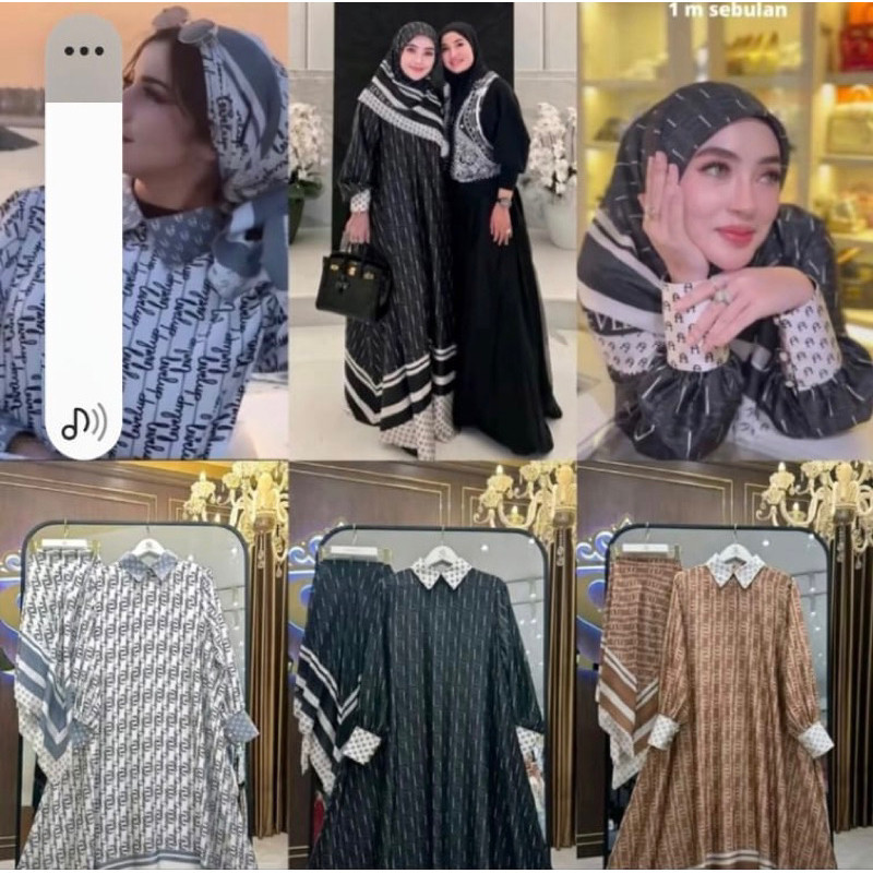 Monogram Set Hijab Level Up By*Shellasaukia