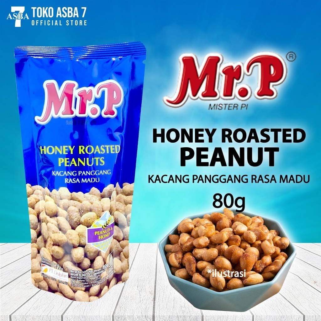 

MR P HONEY ROASTED PEANUTS 80G