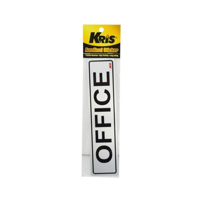 

KRIS STIKER OFFICE SIGN LABEL ANODIZED STICKER
