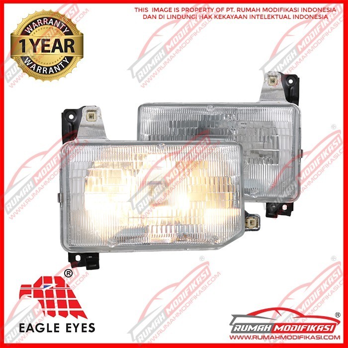 HEAD LAMP – NISSAN TERRANO 1995-2001 – EAGLEEYES – CHROME