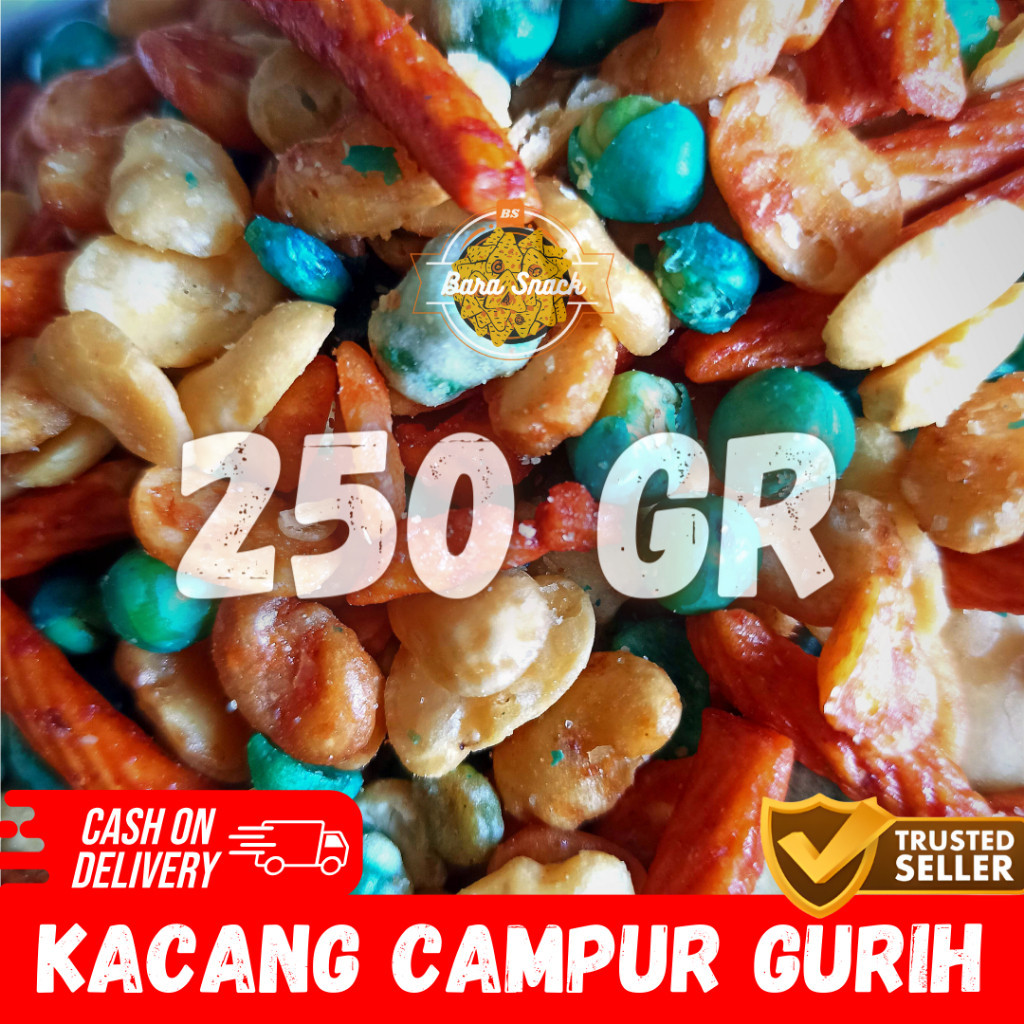 

[ 250gr ] Kacang Campur Cap Jaipong / Kacang Koro Mix / Camilan Snack Kiloan Murah