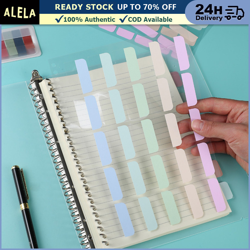 

Index Mark Plastik Transparan Penanda Buku Memo Sticky Notes Pembatas Halaman Kertas