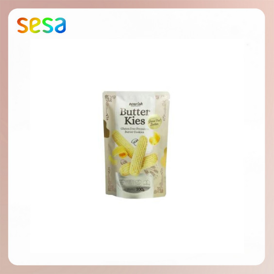 

NOURISH Butter Kies Premium Butter Cookies 100gr- Gluten Free NO-MSG