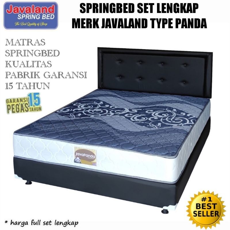 KHUSUS DENPASAR-BALI.Springbed Set Lengkap Merk Javaland type Panda