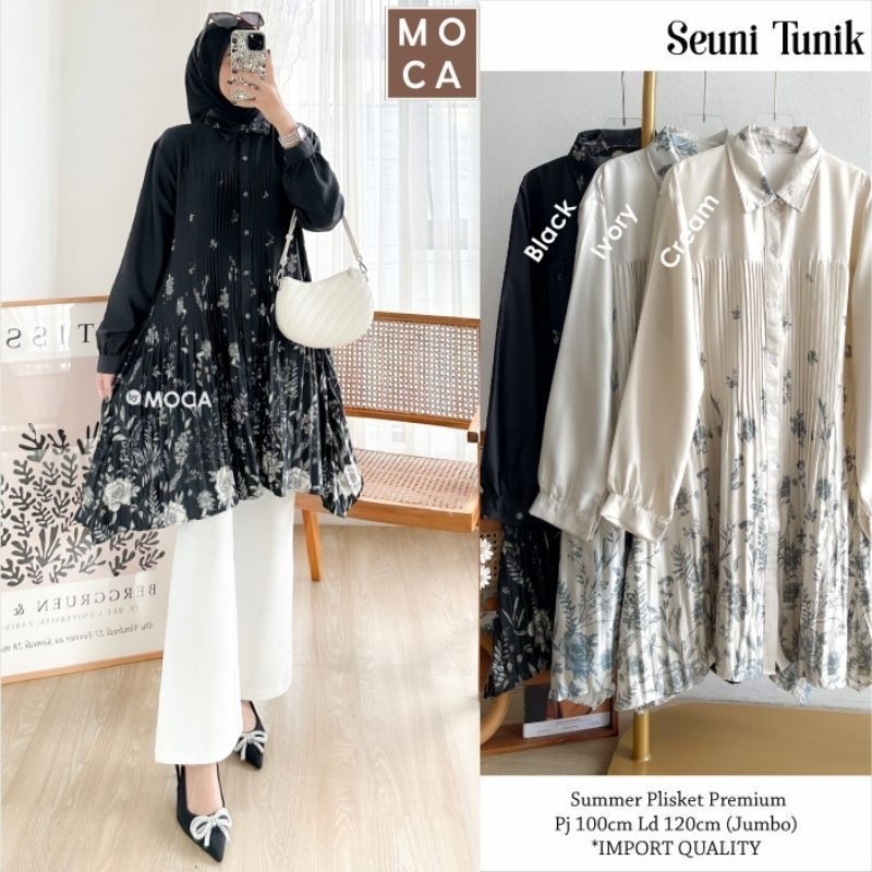 nikita lusina long tunik ceruty babydoll full furing marsela tunik jumbo ld 120 ld 118 xl xxl tunik 