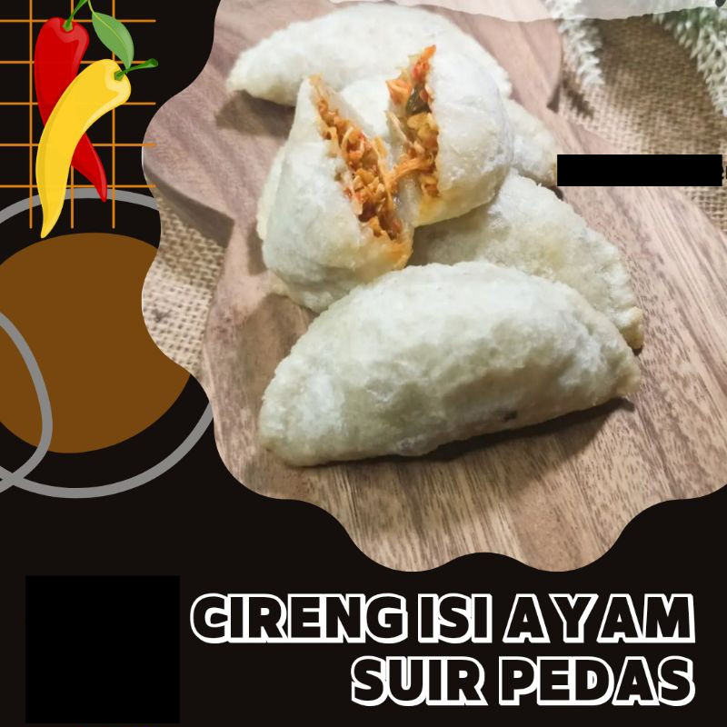 

Cireng Isi Ayam Suwir Pedas (Frozen)