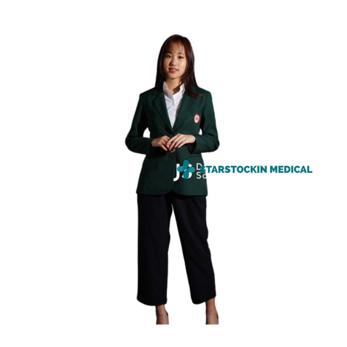 Jas IDI Dua Saudara Cewek Wanita Lengan Panjang Hijau