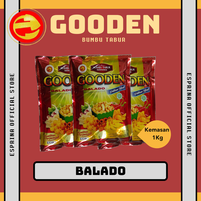 

[Bumbu Instan Siap Pakai] Bumbu Tabur - GOODEN - Rasa BALADO - BALADO - Kemasan 1kg