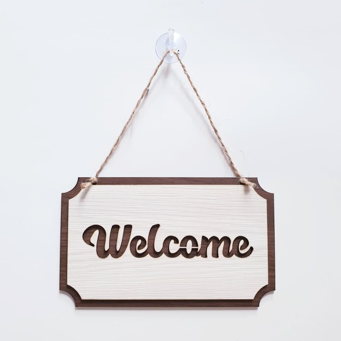 

Promo Terbatas- Gantungan Sign Cafe / Resto - WELCOME Kotak