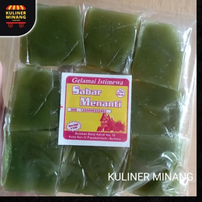 

Gelamai Pandan isi 18 Sabar menanti Kampung khas Kuliner Minang 200g