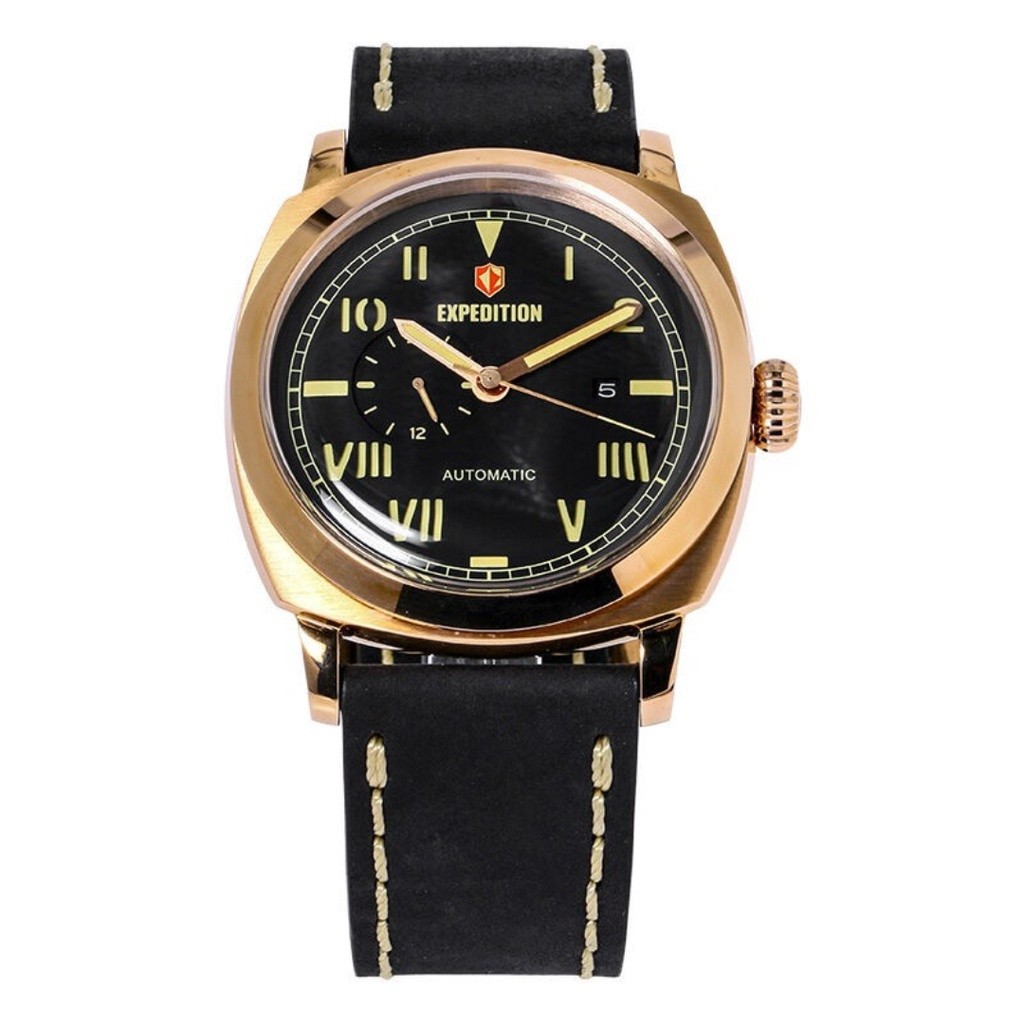 JAM TANGAN PRIA EXPEDITION AUTOMATIC E6713 E 6713 MALRGBA LEATHER STRAP ORIGINAL