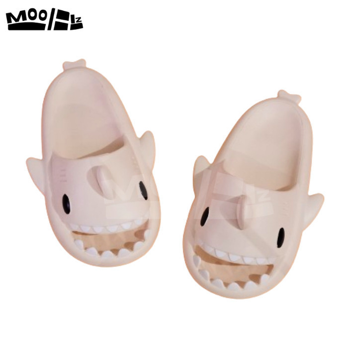 Sendal Hiu Sandal Slop Hiu Sendal Shark Wanita Dewasa Sandal Sendal - Putih, 38