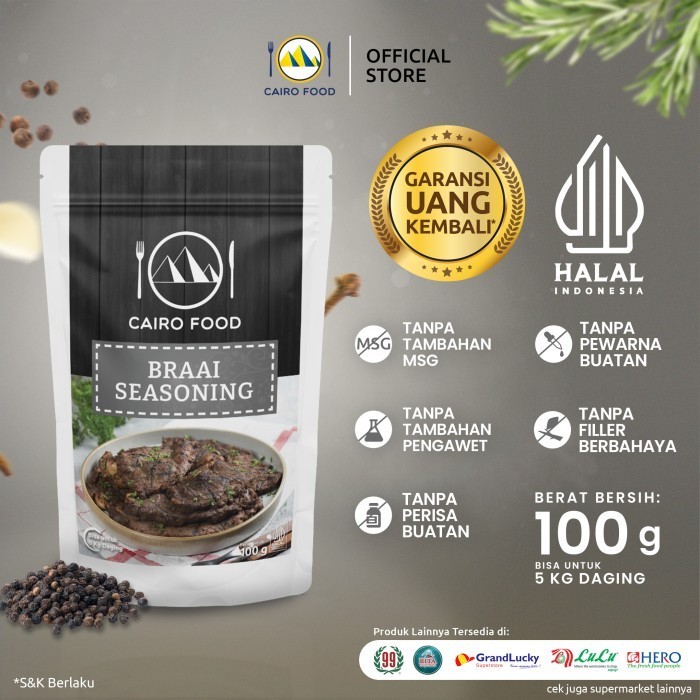 

New Promo-[sukron_86] Bumbu Braai Cairo Food - 100 Gram