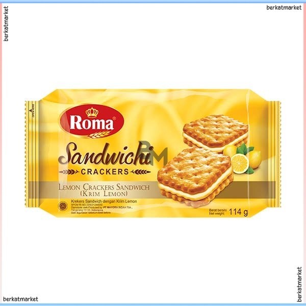 

ROMA SANDWICHI CRACKERS LEMON 114 GR BISKUIT