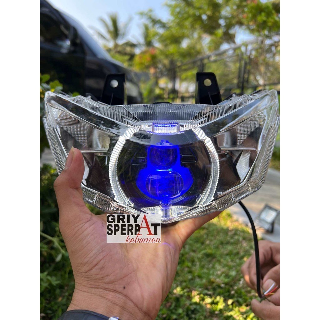REFLKEOR LAMPU DEPAN BEAT DELUXE BEAT STREET LED 2021 BILED PREDATOR LED