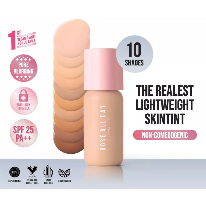 ROSE ALL DAY THE REALEST LIGHTWEIGHT SKIN TINT - ROSE ALL DAY SKIN TINT