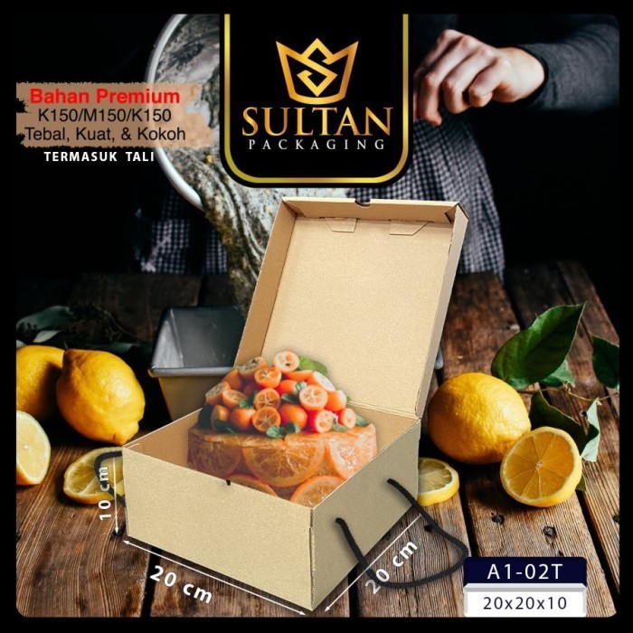 

KOTAK KUE|CAKE|KADO|GIFT|HAMPERS|SERBAGUNA|DUS|BOX|PACKAGING|A1-19 - 18X18X8