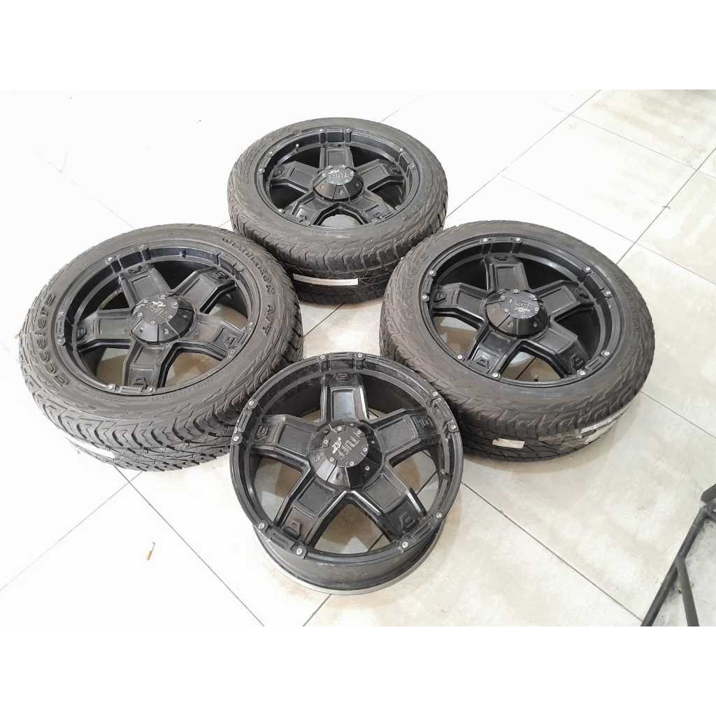 velg pajero/fortuner offrod ring 20 pcd 6x139,7 ban 265 60 r20 accelera 3pcs