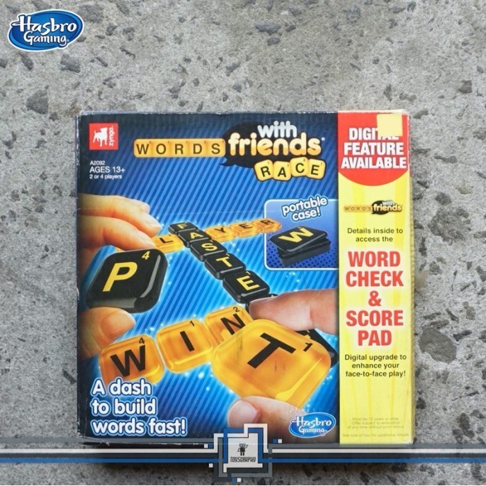 Words With Friends Race Board Game Portable Hasbro Gaming Zynga