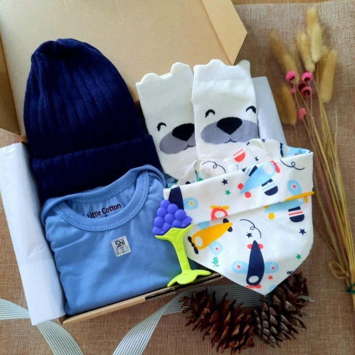 

(NEW) -Hampers Bayi | Newborn Baby Gift Set Unisex | Baby Hampers Promo - Biru