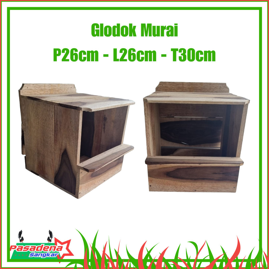 Glodok Ternak Burung Murai Tempat Bersarang & Bertelur Model Kotak Kayu